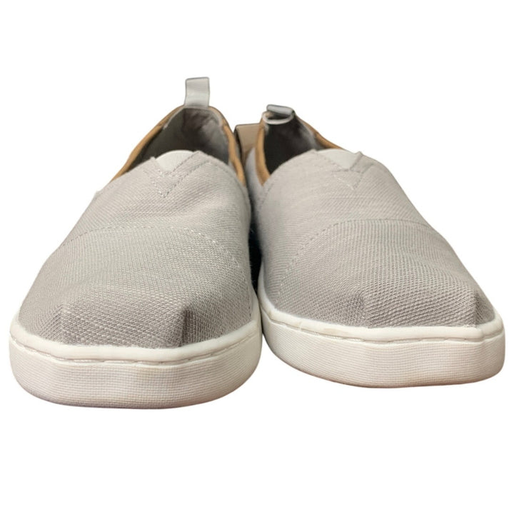 Toms Earthwise Womens Size 6 Gray Recycled Cotton Canvas Slip On Sneaker Shoes