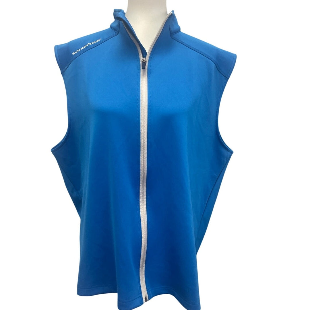 Sun Mountain Mens XL PolySpandex Thermal Wear Sleeveless Full Zip Vest