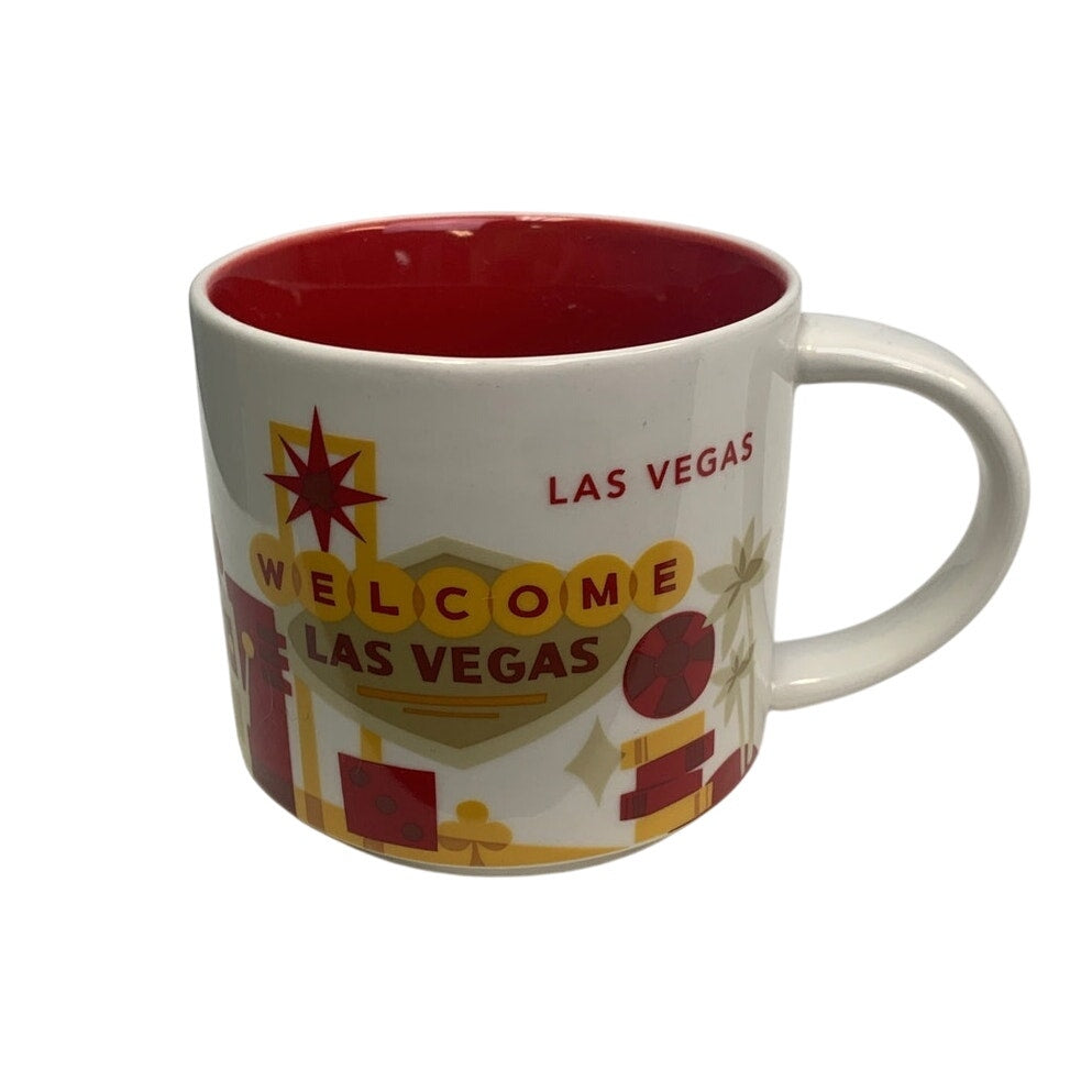 2013 New Starbucks You Are Here Collection Las Vegas 14oz Ceramic Coffee Mug