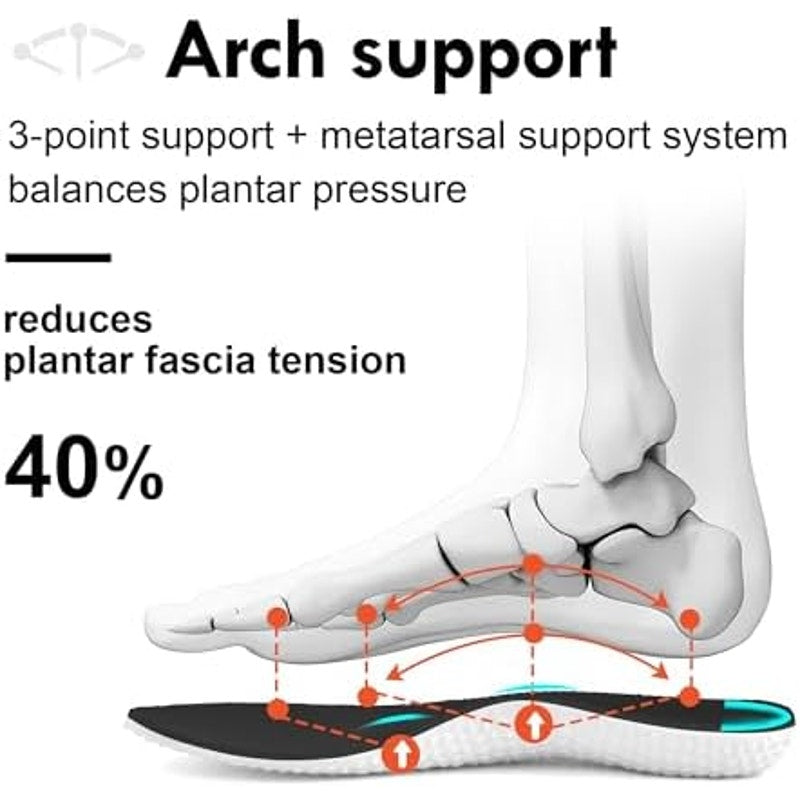 Jackshibo Mens Size 12 Gray Slip On Wide Toe Box Arch Support Athletic Shoes