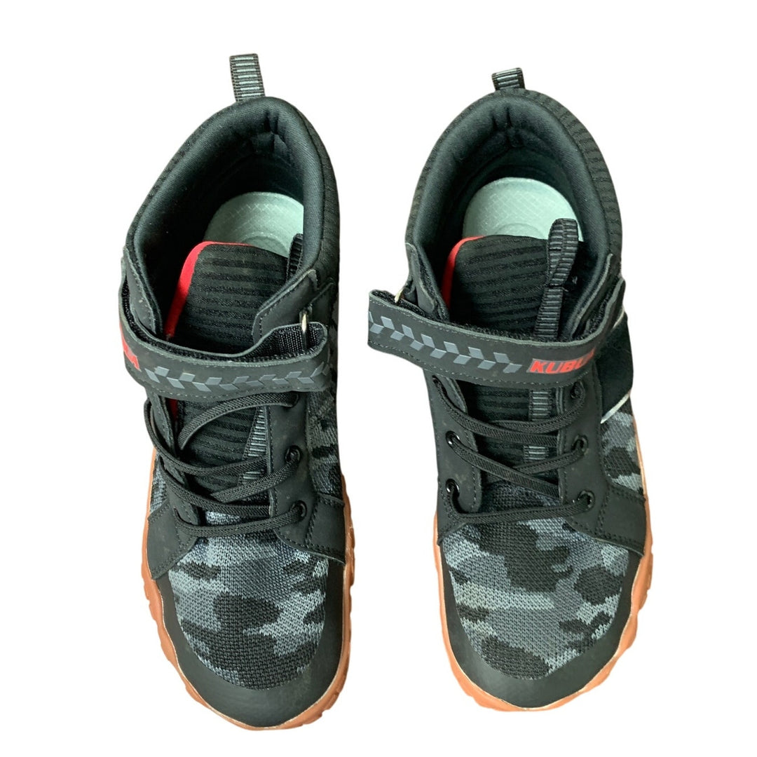 Kubua Boys 6 Black Camo High Top Barefoot Minimalist Sneaker Lightweight Shoes