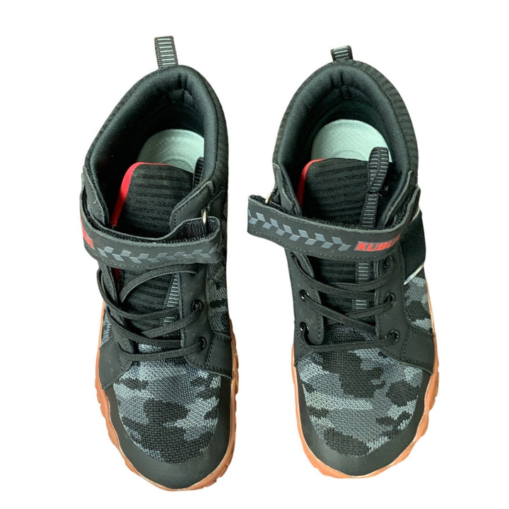 Kubua Boys 6 Black Camo High Top Barefoot Minimalist Sneaker Lightweight Shoes