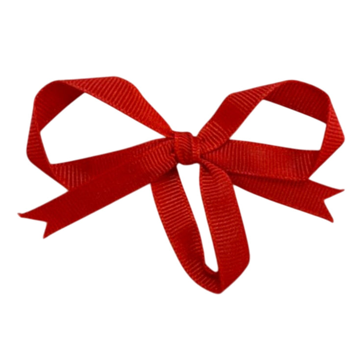 72 Pre-Tied Starched 3 Dozen Grosgrain Red Ribbon Craft Bows Christmas Ornaments