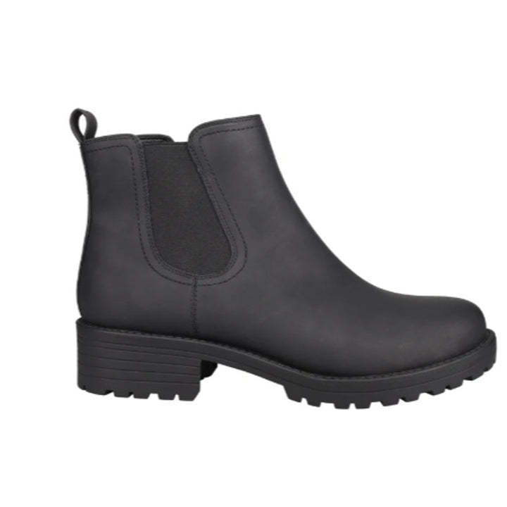 New Buffalo Womens Size 9 Black Water Repellant Faux Leather Anna Ankle Boots