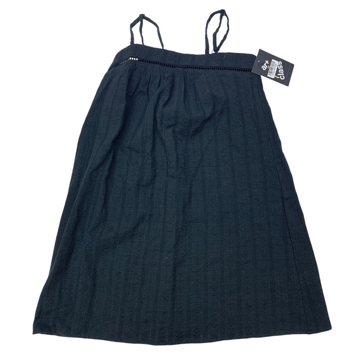 New Art Class Girls Small (6/7) Spaghetti Strap 100% Cotton Basic Black Dress
