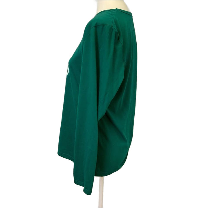 Hand Printed Adar Universal XL Drinks Well St Patrick Long Sleeve PolyCotton Tee