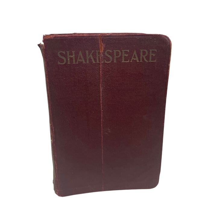 Antique 1920s The Complete Works of William Shakespeare Poor Condition Book