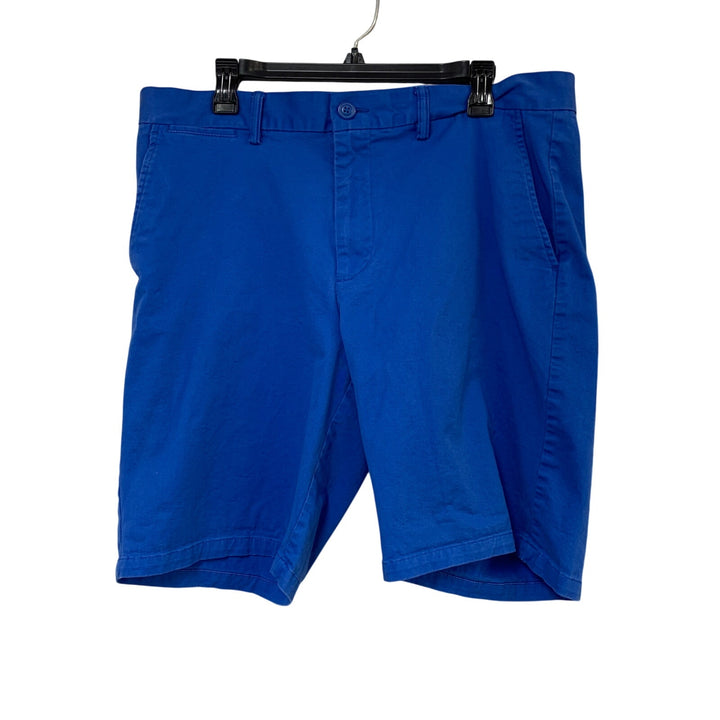 Lot of 2 Old Navy Club Room Men Size 36 Sail Boat Solid Blue Cotton Blend Shorts