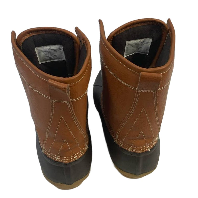 Target Womens Size 10 Steel Shank Partial Leather Lace Up Duck Rain Boots