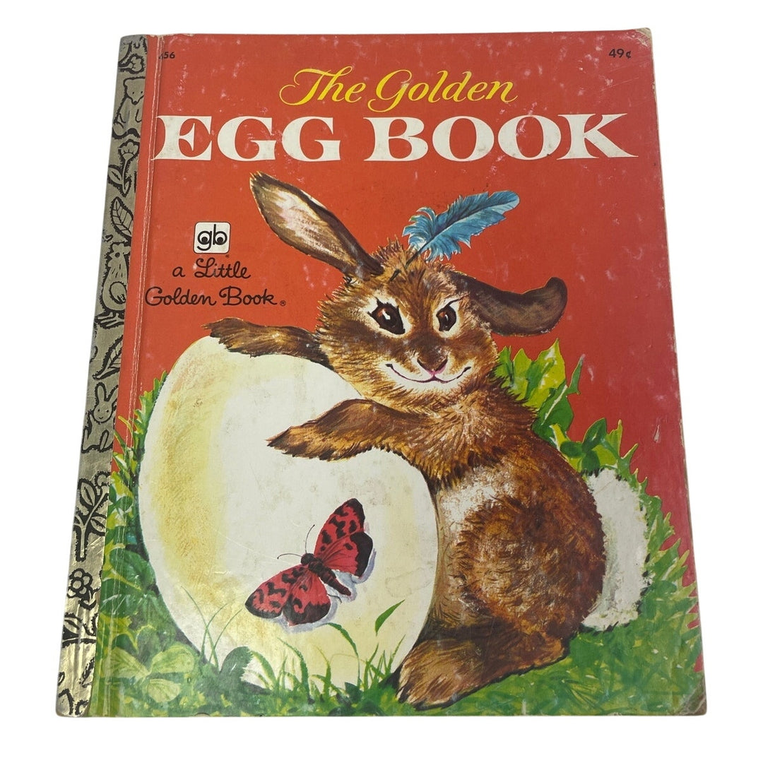 2 Vintage 1976 Little Golden Books Golden Egg Book Bunny Book Set Names Inside