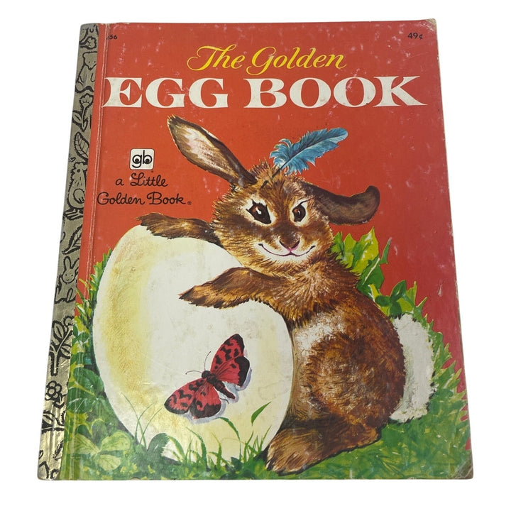 2 Vintage 1976 Little Golden Books Golden Egg Book Bunny Book Set Names Inside