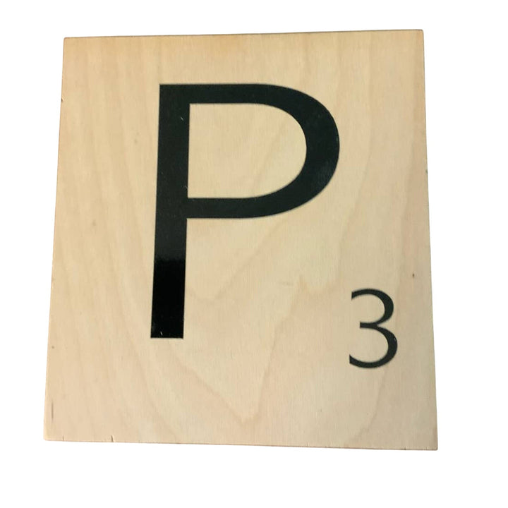 New 5" X 5.5" Scrabble Game Letter Wooden Alphabet Tiles Craft Supply Letter