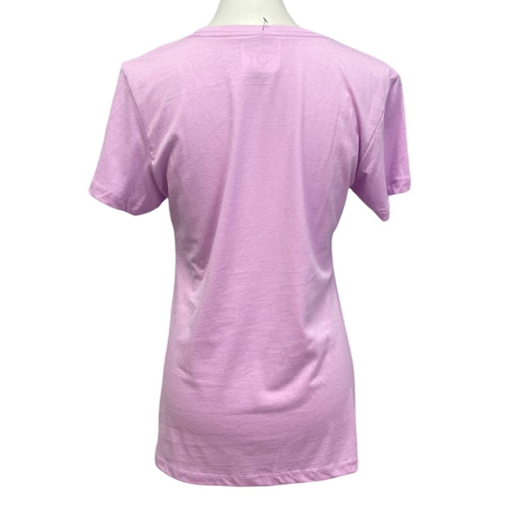 Hand Printed Upcycled Womens Large Vintage Book Page Flower Butterfly Tee Shirt