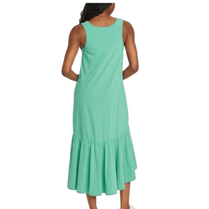 New Eddie Bauer Womens XXL Dusty Loden Departure UPF 50+ Sleeveless Midi Dress