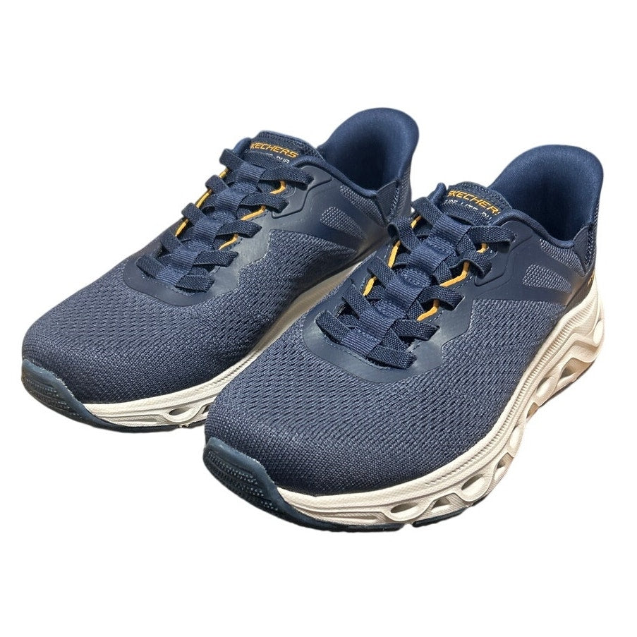 Skechers Mens Size 8 Navy Blue Mesh Hands Free Swift Fit Athletic Sneaker Shoes