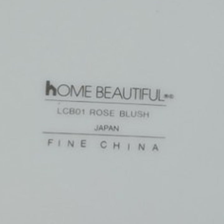 2 Vintage Home Beautiful Rose Blush 10" Fine China Dinner Plates Made In Japan