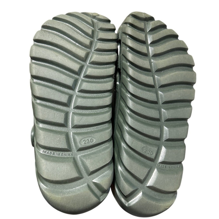 Amoji Mens Size 6 Army Green Clogs Round Toe Sandal Garden Water Shoes