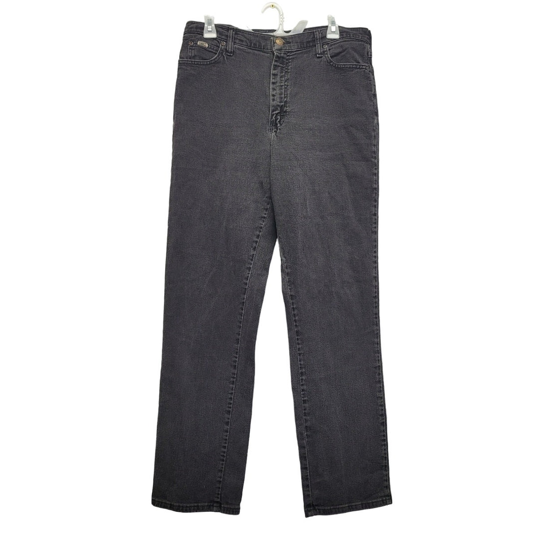 Lee Womens 12 Stretch Cotton Long Relaxed Fit Straight Leg Denim Jeans w Pockets