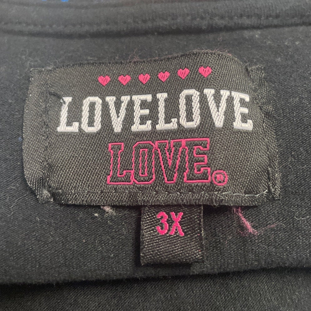 Love Love Love Womens 3X Short Sleeve Adjustable Side Cinch Tee Shirt