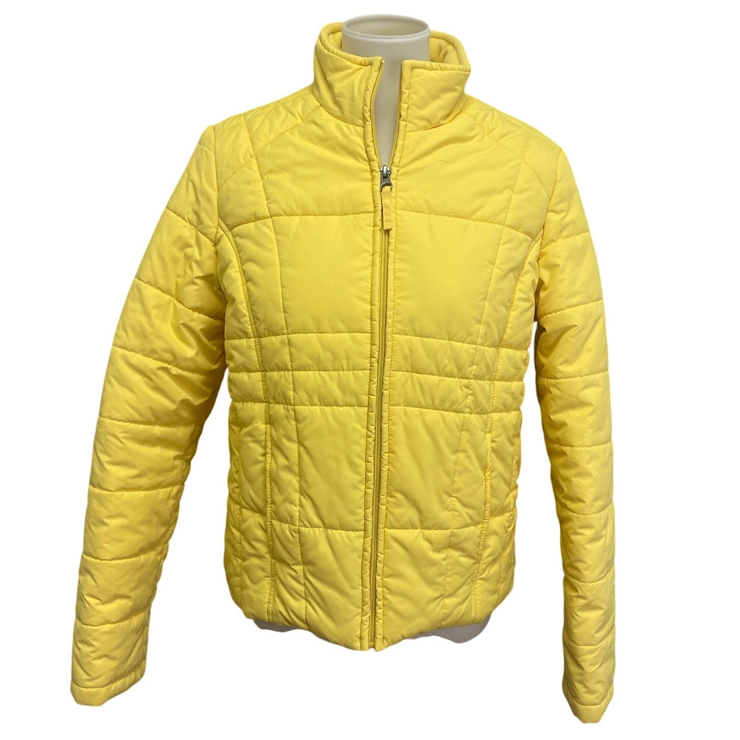 Athletic Works Womens Small Long Sleeve Polyester Full Zip Puffer Coat Jacket