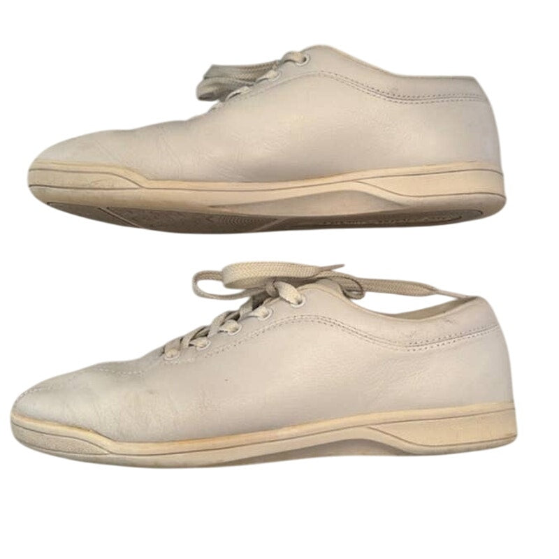 Easy Spirit Womens Size 9.5 Lace Up Lightness White Leather Comfort Shoes