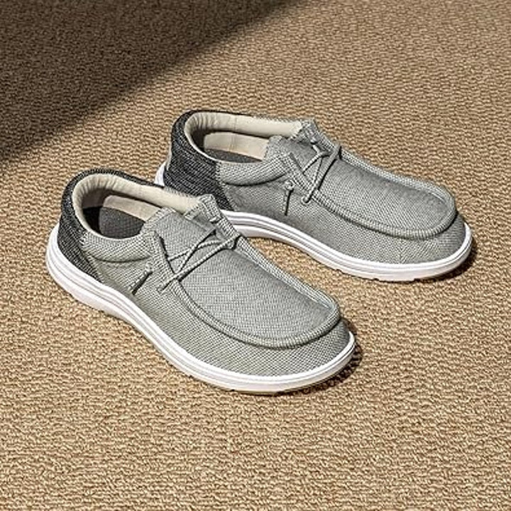 Bruno Marc Mens Size 10 Gray Arch Support Casual Slip-On Loafers Comfort Shoes