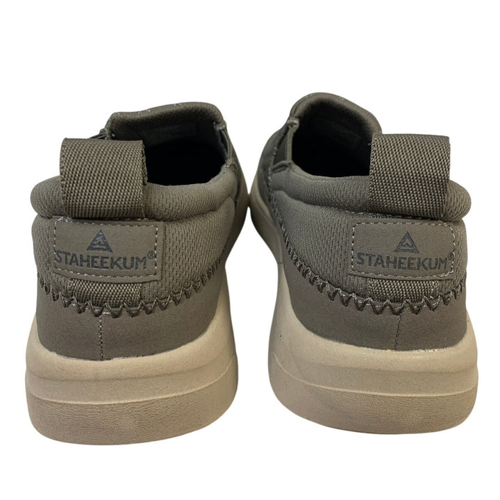 Staheekum Womens Size 9 Taupe Sneakers Quilted Slip On Round Toe Shoes