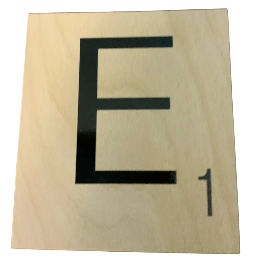 New 5" X 5.5" Scrabble Game Letter Wooden Alphabet Tiles Craft Supply Letter