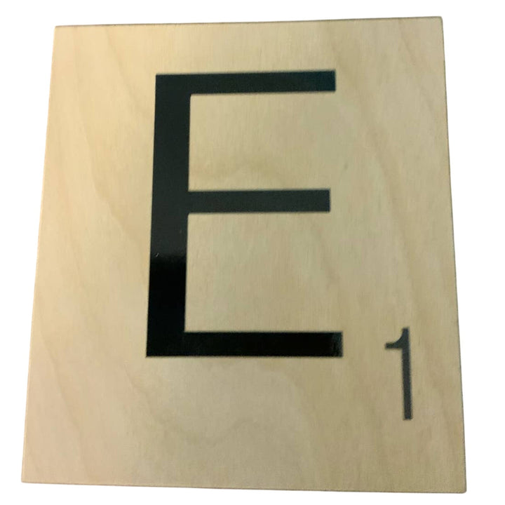 New 5" X 5.5" Scrabble Game Letter Wooden Alphabet Tiles Craft Supply Letter