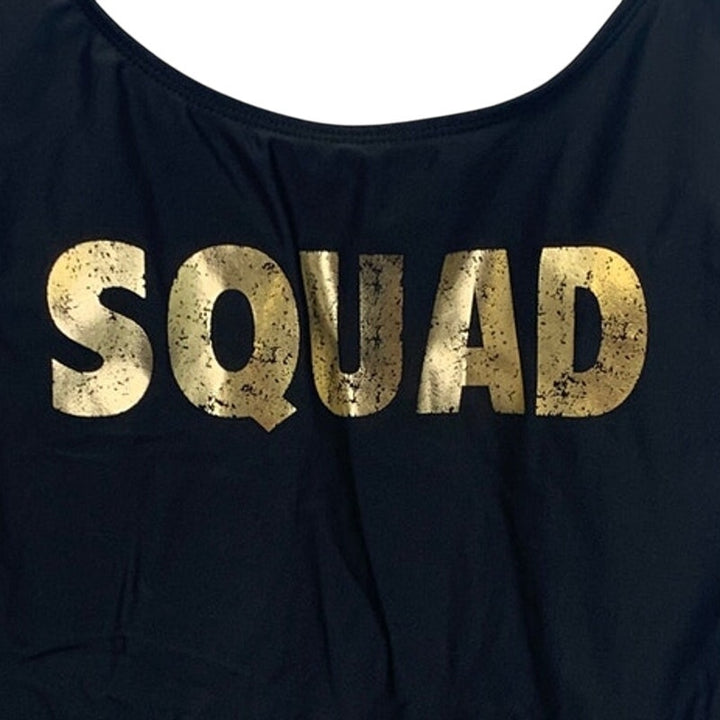 NO Boundaries Juniors Large (11-13) Gold Squad Adjustable Strap Swimming Suit