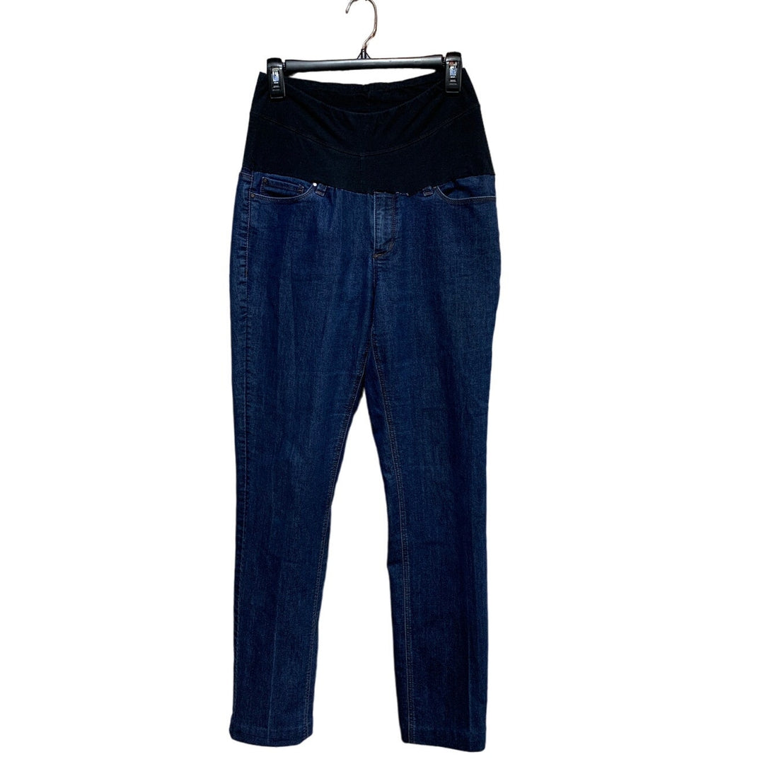 Ann Taylor Maternity Medium Handmade Stretch Panel Cotton Blend Denim Jeans