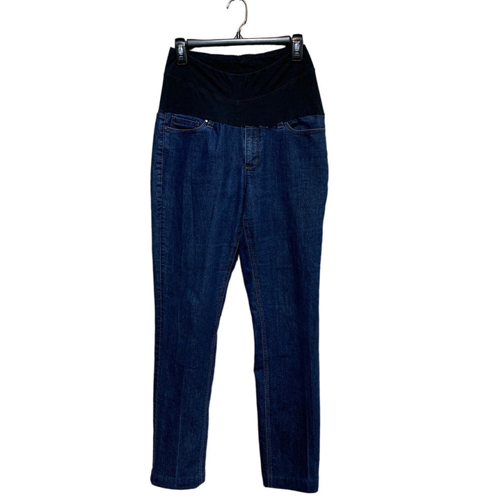 Ann Taylor Maternity Medium Handmade Stretch Panel Cotton Blend Denim Jeans