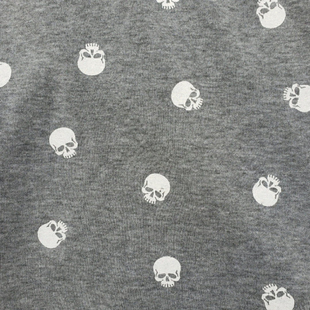 Modern Lux Juniors Medium Rebel Heathered Skull Long Sleeve Hoodie Sweatshirt