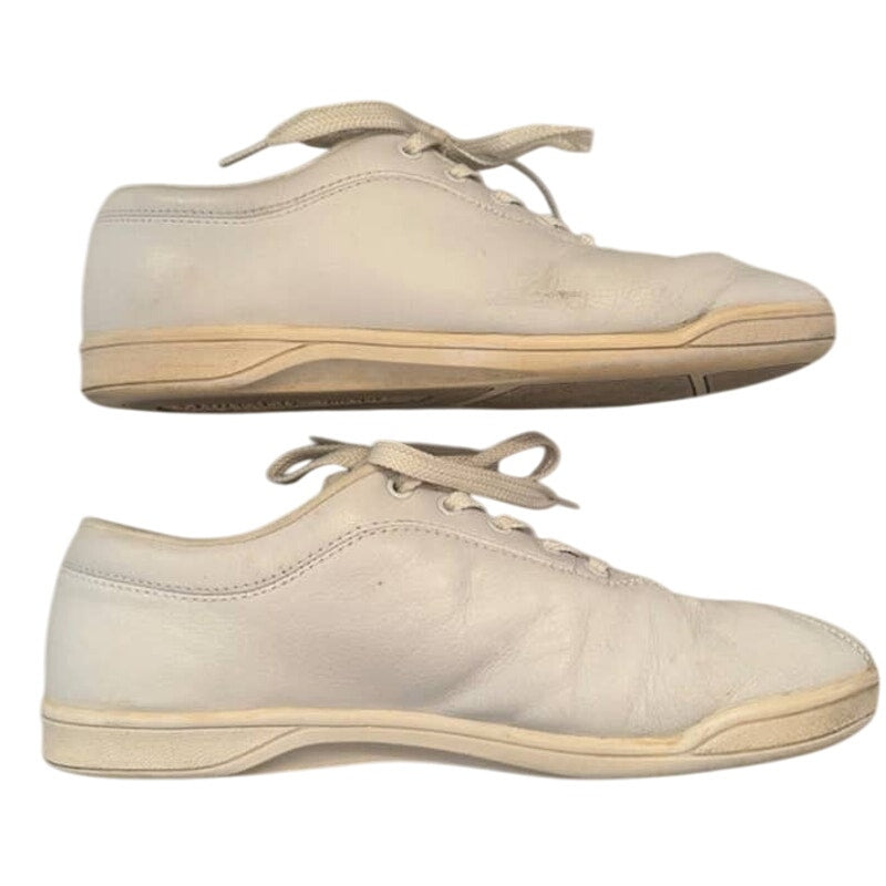 Easy Spirit Womens Size 9.5 Lace Up Lightness White Leather Comfort Shoes