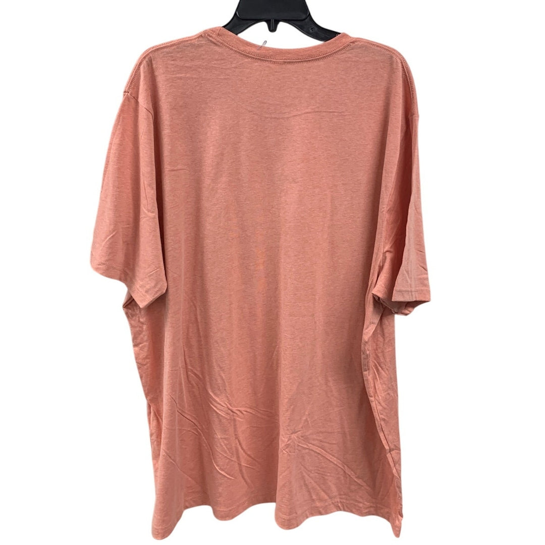 New Hand Printed Womens 4XL Heathered Wifey Floral Short Sleeve Tee Shirt