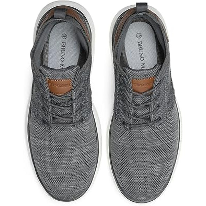 Bruno Marc Mens Size 10.5 Gray Mesh Fabric Lace Up Casual Oxfords Comfort Shoes