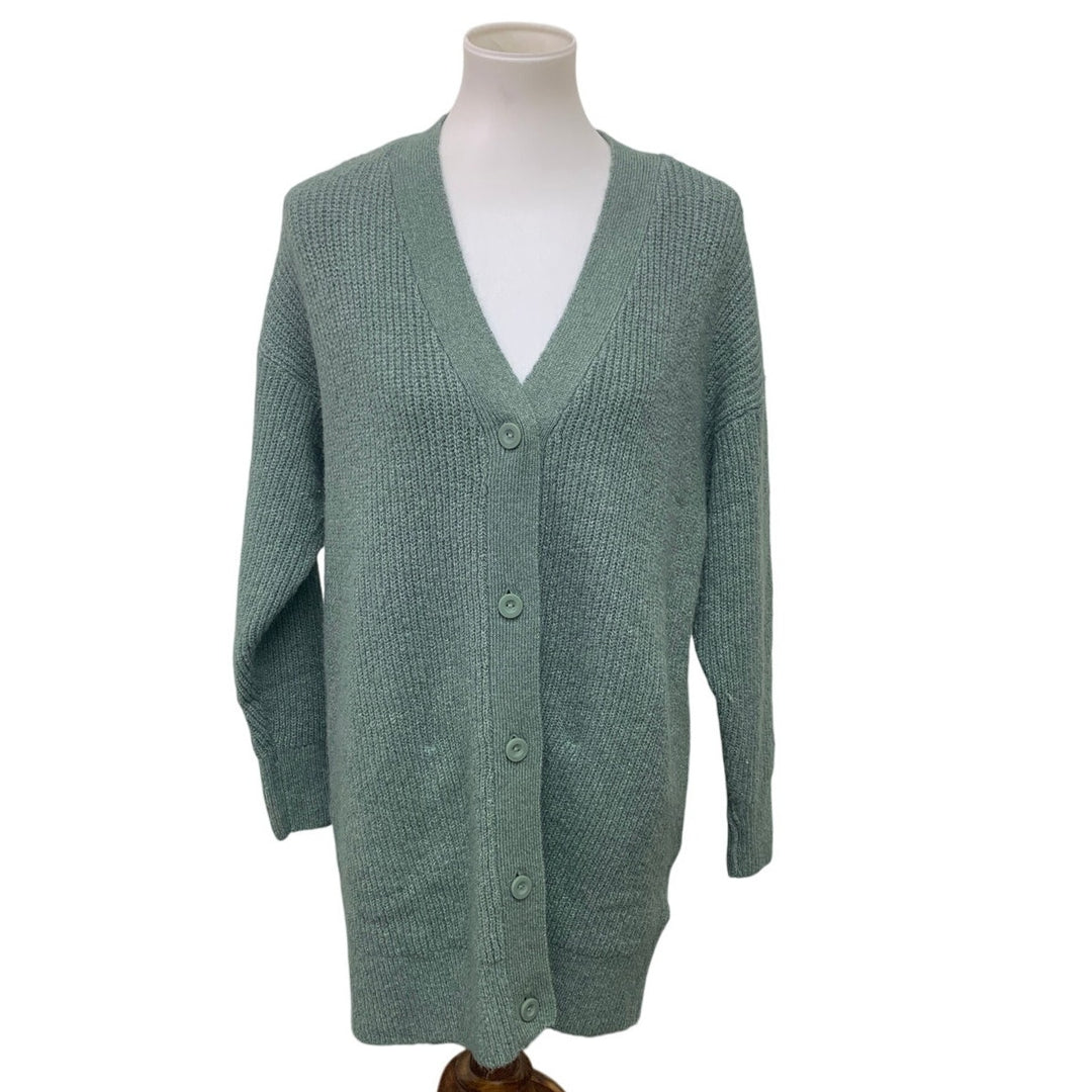 New American Eagle Womens XXS Long Sleeve Button Up V Neck Knit Cardigan Sweater