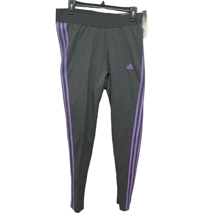 New Adidas Womens Plus Size 1X Cotton Blend Mid Rise Tight Fit Athletic Leggings
