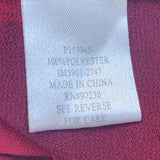 Absolutely Famous Womens Large Sheer Chevron Stripe Pullover Long Sleeve Blouse