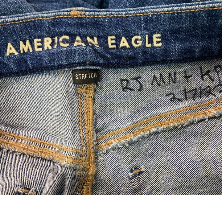 New American Eagle Womens Size 4 Curvy Mom Short Jorts Denim Jean Shorts