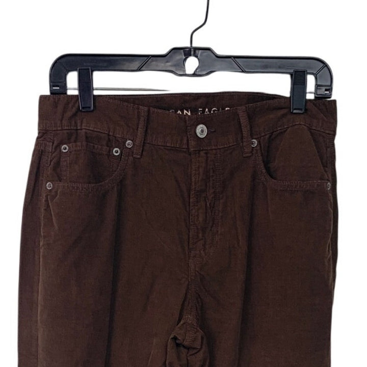 New American Eagle Womens Size 12 Cotton Blend Regular Dark Umber Corduroy Pants
