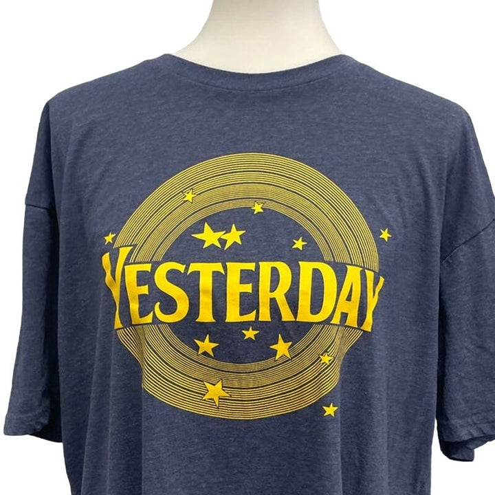 Yesterday Mens XL Short Sleeve PolyCotton Crew Neck Cotton Heritage Tee Shirt