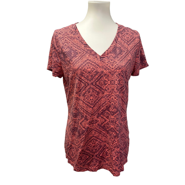 3 Mossimo Womens Large Short Sleeve Layered Look Cotton Blend Tee Shirt Blouses
