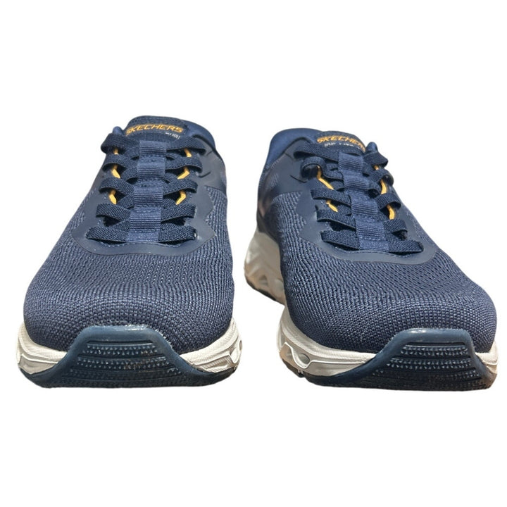 New Skechers Men Size 11 Navy Blue Hands Free Swift Fit Slide On Athletic Shoes