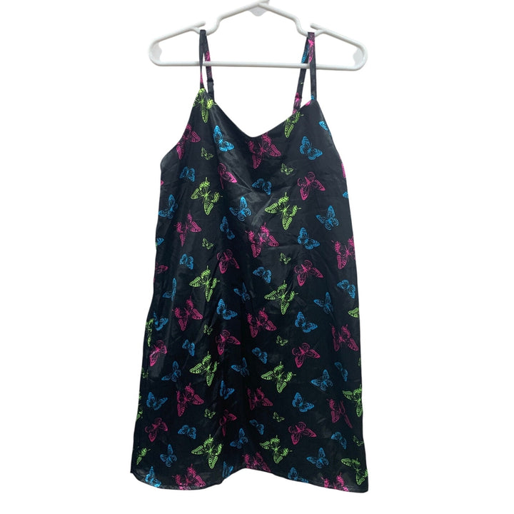 NWT New Art Class Girls XL (14/16) Neon Butterfly Thin Strap Dress