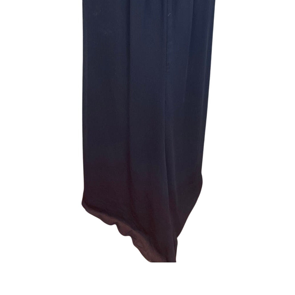New Womens Size 6 White by Vera Wang Navy Blue Sleeveless Maxi Formal Dress