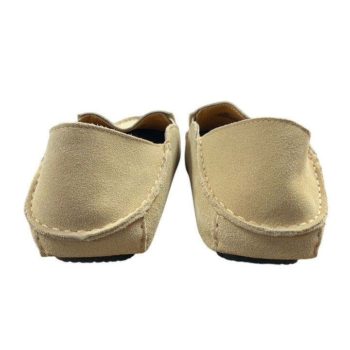 Go Tour Mens Size 11.5 Tan Faux Suede Slide On Anti-Slip Slippers Driving Shoes