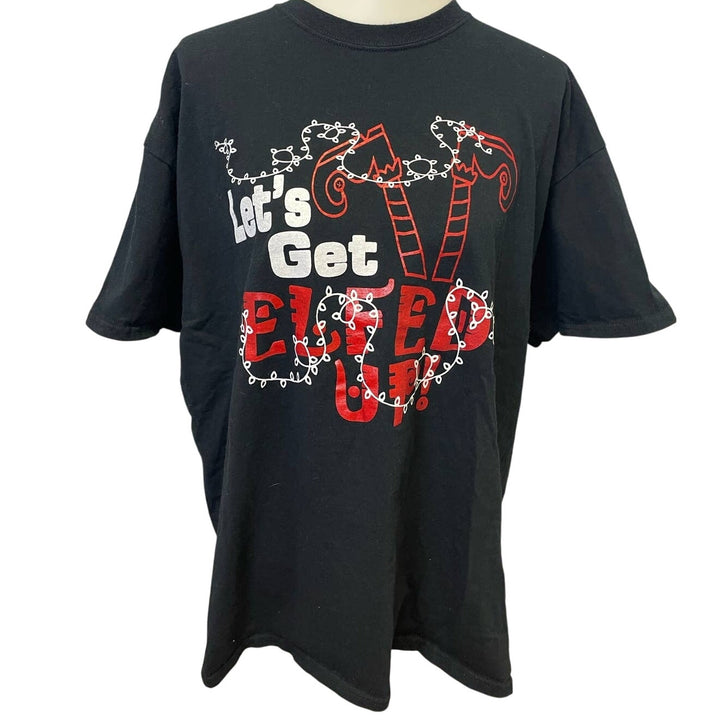 Lets Get Elfed Up Mens XL Christmas 