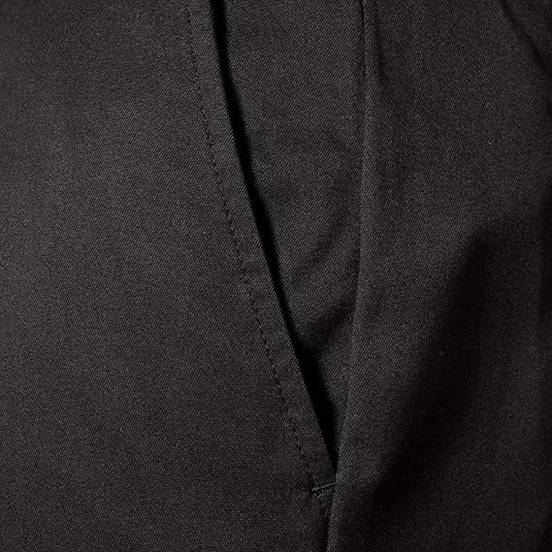 New Amazon Essentials Mens 32X30 Black Classic Fit Flat Front Stretch Golf Pants