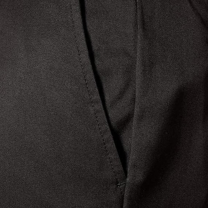New Amazon Essentials Mens 32X30 Black Classic Fit Flat Front Stretch Golf Pants